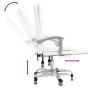 Silla de oficina reclinable masaje cuero sintético blanco de vidaXL, Sillas de oficina - Ref: Foro24-349672, Precio: 135,22 €...