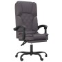 Silla de oficina reclinable masaje cuero sintético gris de vidaXL, Sillas de oficina - Ref: Foro24-349689, Precio: 111,95 €, ...