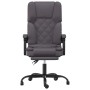 Silla de oficina reclinable masaje cuero sintético gris de vidaXL, Sillas de oficina - Ref: Foro24-349689, Precio: 111,95 €, ...