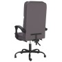 Silla de oficina reclinable masaje cuero sintético gris de vidaXL, Sillas de oficina - Ref: Foro24-349689, Precio: 111,95 €, ...