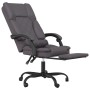 Silla de oficina reclinable masaje cuero sintético gris de vidaXL, Sillas de oficina - Ref: Foro24-349689, Precio: 111,95 €, ...