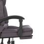 Silla de oficina reclinable masaje cuero sintético gris de vidaXL, Sillas de oficina - Ref: Foro24-349689, Precio: 111,95 €, ...