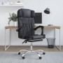 Reclining office chair with massage function, black synthetic leather by vidaXL, Office chairs - Ref: Foro24-349743, Price: 1...