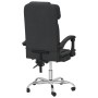 Reclining office chair with massage function, black synthetic leather by vidaXL, Office chairs - Ref: Foro24-349743, Price: 1...