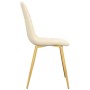 Dining chairs 4 units cream white velvet by vidaXL, dining chairs - Ref: Foro24-325688, Price: 232,93 €, Discount: %