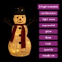 Muñeco de nieve decorativo de Navidad con LED tela lujosa 60 cm de vidaXL, Luces de Navidad - Ref: Foro24-329759, Precio: 48,...