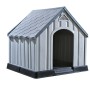 Caseta para perros gris 92x87x91 cm plástico de vidaXL, Casetas para perros - Ref: Foro24-337894, Precio: 147,45 €, Descuento: %