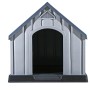 Caseta para perros gris 92x87x91 cm plástico de vidaXL, Casetas para perros - Ref: Foro24-337894, Precio: 147,45 €, Descuento: %