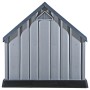 Gray doghouse 92x87x91 cm plastic by vidaXL, Dog kennels - Ref: Foro24-337894, Price: 147,60 €, Discount: %