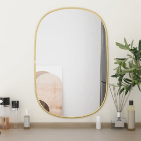 Golden wall mirror 60x40 cm by vidaXL, Mirrors - Ref: Foro24-348218, Price: 38,99 €, Discount: %