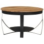 Iron and solid acacia wood coffee table Ø68x43 cm by vidaXL, Coffee table - Ref: Foro24-351673, Price: 118,58 €, Discount: %