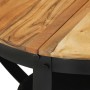 Iron and solid acacia wood coffee table Ø68x43 cm by vidaXL, Coffee table - Ref: Foro24-351673, Price: 118,58 €, Discount: %