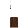 Set de muebles baño 2 pzas madera contrachapada marrón roble de vidaXL, Muebles de baño - Ref: Foro24-815740, Precio: 75,94 €...