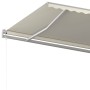 Cream automatic retractable awning 500x350 cm by vidaXL, Awnings - Ref: Foro24-3069027, Price: 577,53 €, Discount: %