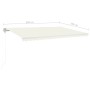 Cream automatic retractable awning 500x350 cm by vidaXL, Awnings - Ref: Foro24-3069027, Price: 577,53 €, Discount: %