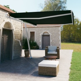 Anthracite gray automatic standing awning 500x350 cm by vidaXL, Awnings - Ref: Foro24-3069669, Price: 707,97 €, Discount: %