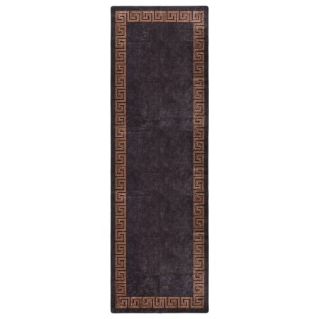 Black and gold non-slip washable rug 80x300 cm by vidaXL, Rugs - Ref: Foro24-337929, Price: 36,82 €, Discount: %