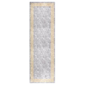 Alfombra lavable antideslizante gris 80x300 cm de vidaXL, Alfombras - Ref: Foro24-337935, Precio: 38,16 €, Descuento: %