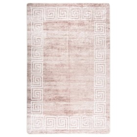 Alfombra lavable antideslizante beige 80x150 cm de vidaXL, Alfombras - Ref: Foro24-337940, Precio: 24,99 €, Descuento: %