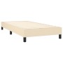 Cama box spring con colchón tela color crema 90x190 cm de vidaXL, Camas y somieres - Ref: Foro24-3126050, Precio: 321,30 €, D...