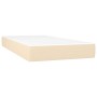 Cama box spring con colchón tela color crema 90x190 cm de vidaXL, Camas y somieres - Ref: Foro24-3126130, Precio: 317,46 €, D...