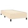 Cama box spring con colchón tela color crema 90x190 cm de vidaXL, Camas y somieres - Ref: Foro24-3127770, Precio: 380,97 €, D...