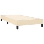 Cama box spring con colchón tela color crema 90x190 cm de vidaXL, Camas y somieres - Ref: Foro24-3129518, Precio: 331,33 €, D...