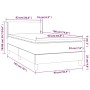 Cama box spring con colchón tela color crema 90x190 cm de vidaXL, Camas y somieres - Ref: Foro24-3129518, Precio: 331,33 €, D...