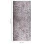 Alfombra lavable antideslizante gris 80x300 cm de vidaXL, Alfombras - Ref: Foro24-337959, Precio: 42,82 €, Descuento: %