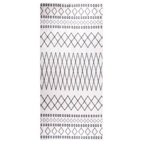 Black and white non-slip washable rug 80x300 cm by vidaXL, Rugs - Ref: Foro24-337971, Price: 42,85 €, Discount: %