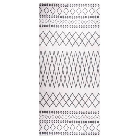 Black and white non-slip washable rug 80x300 cm by vidaXL, Rugs - Ref: Foro24-337971, Price: 42,85 €, Discount: %