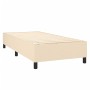 Box spring bed with cream fabric mattress 90x190 cm by vidaXL, Beds and slatted bases - Ref: Foro24-3136802, Price: 415,59 €,...