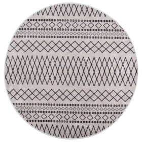 Black and white non-slip washable rug φ120 cm by vidaXL, Rugs - Ref: Foro24-337975, Price: 31,99 €, Discount: %