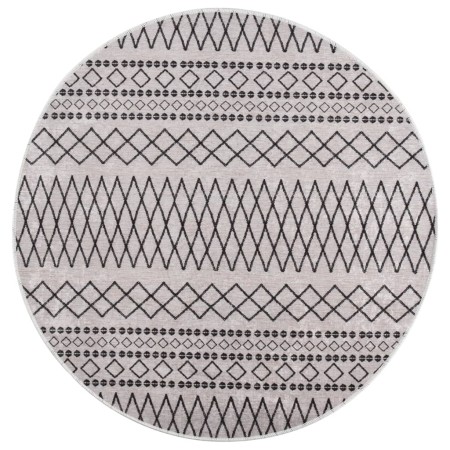 Black and white non-slip washable rug φ120 cm by vidaXL, Rugs - Ref: Foro24-337975, Price: 29,09 €, Discount: %