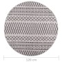 Black and white non-slip washable rug φ120 cm by vidaXL, Rugs - Ref: Foro24-337975, Price: 29,09 €, Discount: %