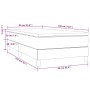 Box spring bed with cream fabric mattress 90x190 cm by vidaXL, Beds and slatted bases - Ref: Foro24-3144042, Price: 285,94 €,...