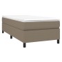 Cama box spring con colchón tela gris taupe 90x190 cm de vidaXL, Camas y somieres - Ref: Foro24-3144387, Precio: 304,51 €, De...