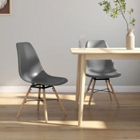 Garden chairs 2 units PP gray by vidaXL, dining chairs - Ref: Foro24-338038, Price: 93,99 €, Discount: %