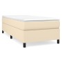 Cama box spring con colchón tela color crema 90x190 cm de vidaXL, Camas y somieres - Ref: Foro24-3144388, Precio: 304,58 €, D...