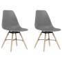 Garden chairs 2 units PP gray by vidaXL, dining chairs - Ref: Foro24-338038, Price: 93,99 €, Discount: %