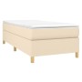 Cama box spring con colchón tela color crema 90x190 cm de vidaXL, Camas y somieres - Ref: Foro24-3144487, Precio: 303,55 €, D...