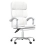 Silla de oficina reclinable cuero sintético blanco de vidaXL, Sillas de oficina - Ref: Foro24-349634, Precio: 124,74 €, Descu...