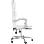 Silla de oficina reclinable cuero sintético blanco de vidaXL, Sillas de oficina - Ref: Foro24-349634, Precio: 124,74 €, Descu...