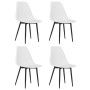 Sillas de comedor 4 unidades blancas PP de vidaXL, Sillas de comedor - Ref: Foro24-338043, Precio: 157,01 €, Descuento: %