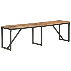 Solid mango wood bench 160x35x46 cm by vidaXL, Benches for halls and storage - Ref: Foro24-351683, Price: 132,69 €, Discount: %