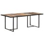 Solid recycled wood dining table 200 cm by vidaXL, Kitchen and dining tables - Ref: Foro24-320698, Price: 365,87 €, Discount: %