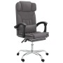 Silla de oficina reclinable masaje cuero sintético gris de vidaXL, Sillas de oficina - Ref: Foro24-349745, Precio: 121,99 €, ...