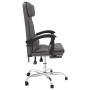 Silla de oficina reclinable masaje cuero sintético gris de vidaXL, Sillas de oficina - Ref: Foro24-349745, Precio: 121,99 €, ...