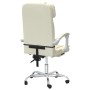 Silla de oficina reclinable masaje cuero sintético color crema de vidaXL, Sillas de oficina - Ref: Foro24-349746, Precio: 115...