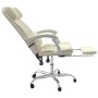 Silla de oficina reclinable masaje cuero sintético color crema de vidaXL, Sillas de oficina - Ref: Foro24-349746, Precio: 115...